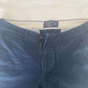 Abercrombie slim fit navy chinos